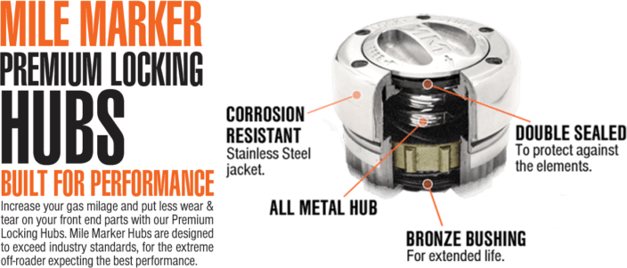 mile marker locking hubs