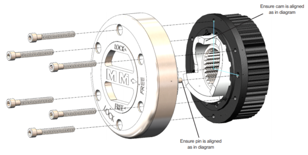 Mile Marker 449ss locking hub diagram