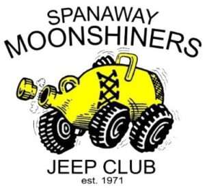 The Spanaway Moonshiners Jeep Club logo