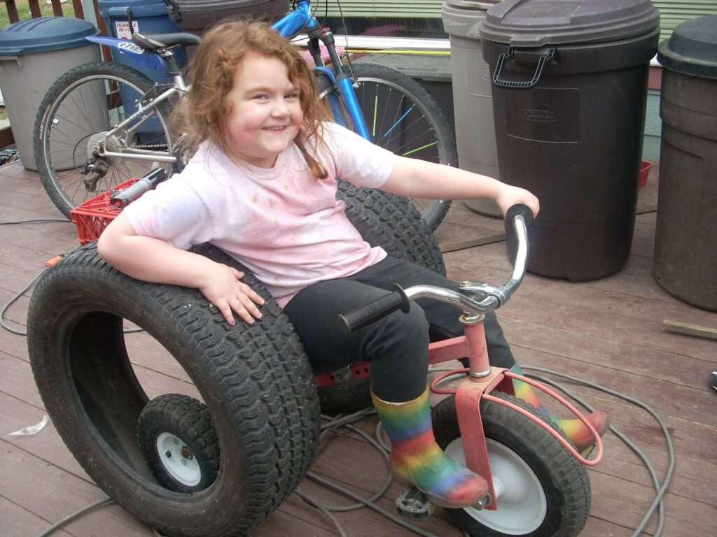 Zaylee trike with big tires
